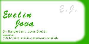 evelin jova business card